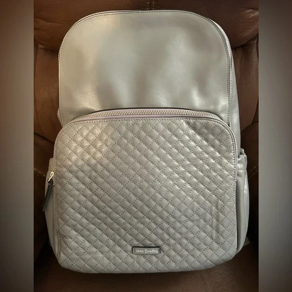 Vera Bradley | Bags | Vera Bradley Large Gray Leather  display picture 2